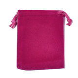250 pc Rectangle Velvet Pouches, Gift Bags, Camellia, 15x12cm