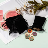 50 pc Rectangle Velvet Pouches, Gift Bags, Black, 7x5cm