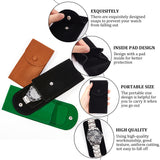 6 pc 6 Pcs Velvet Watch Pouch, Portable Single Watch Travel Case Watch Storage Bag Luxury Gift Bag with Snap Button for Jewelry Watch Organizer, Black, 13x6.7cm