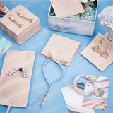 20 pc Custom Fiber Velvet Jewelry Bags, Square with Drawstring, Gainsboro, 8x8cm