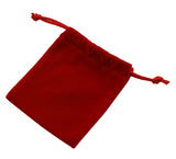 100 pc Velvet Cellphone Bags, Rectangle, Red, 9x7cm