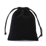 100 pc Velvet Jewelry Bags, Black, about 10cm wide, 12cm long