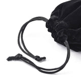 100 pc Velvet Jewelry Bags, Black, about 10cm wide, 12cm long