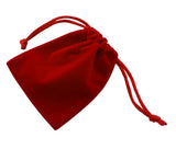100 pc Velvet Jewelry Bags, Mother's Day Bags, Red, about 12cm wide, 16 cm long