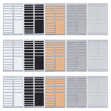 Craspire 30 Sheets 5 Colors EVA Invisible Ring Size Adjuster Sticker, Mixed Color, 12x7.8x0.7cm, 19pcs/sheet, 6sheets/color