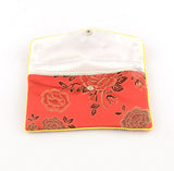 5 pc Rectangle Cloth Zip Pouches, Bag, Purse, Mixed Color, 11x16cm