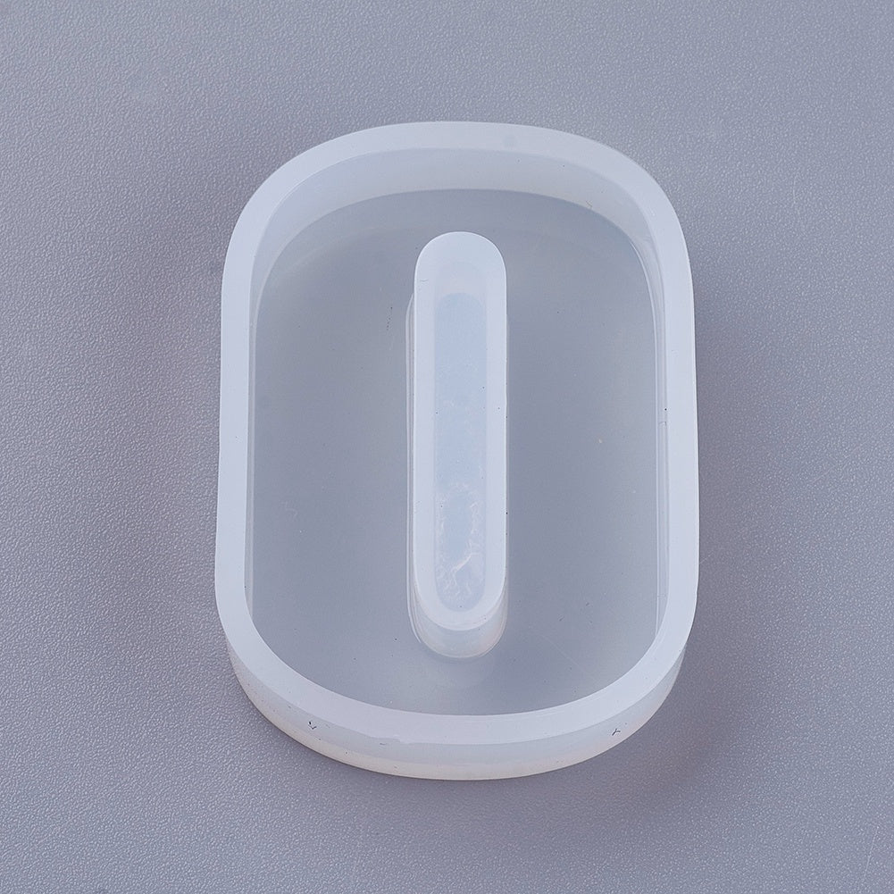 DIY Silicone Molds, Resin Casting Molds, For UV Resin, Epoxy Resin Jewelry Pendants Making, Number, Num.0, 44.5x32x10mm