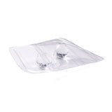 50 pc PVC Anti Oxidation Zip Lock Bags, Transparent Antitarnish Jewelry Packing Storage Pouch, Clear, 12x8x0.15cm, Unilateral Thickness: 4.9 Mil(0.125mm)