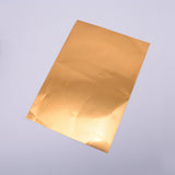 Craspire Waterproof A4 Self Adhesive Laser Sticker, with Adhesive Back, for DIY Card Craft Paper, Rectangle, Gold, 29.7x21x0.02cm