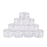 12 pcs Plastic Bead Storage Containers, Column, Clear, 3x1.8cm, Capacity: 5ml(0.17 fl. oz)