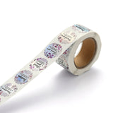 Craspire Rainbow Laser 1 Inch Thank You Sticker, for Mother's Day Valentine's Day Birthday Thanksgiving Day, Round with 4 patterns/roll, Word, 25mm, 500pcs/roll