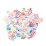 Craspire Colorful Cartoon Stickers, Vinyl Waterproof Decals, for Water Bottles Laptop Phone Skateboard Decoration, Drink Pattern, 5.9x2.3x0.02cm,50pcs/bag