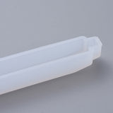 1PCS Pen Epoxy Resin Silicone Molds, Ballpoint Pens Casting Molds, for DIY Candle Pen Making Crafts, White, 149x13x12mm