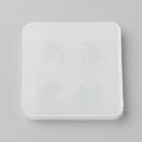 Food Grade Silicone Molds, Fondant Molds, For DIY Cake Decoration, Chocolate, Candy, UV Resin & Epoxy Resin Jewelry Making, Puzzle, White, 72x72x10mm, Inner Diameter: 20~29.5x21~24.5mm