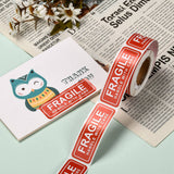 Craspire Fragile Stickers Handle with Care Warning Packing Shipping Label, Red, 25.3x76mm, 150pcs/roll