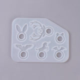 Silicone Molds, Resin Casting Molds, For UV Resin, Epoxy Resin Jewelry Making, Heart, White, 66x76x13mm, Inner Diameter: 50x70mm