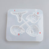 Silicone Molds, Resin Casting Molds, For UV Resin, Epoxy Resin Jewelry Making, White, 146x142x18mm