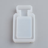 Shaker Mold, Silicone Quicksand Molds, Resin Casting Molds, For UV Resin, Epoxy Resin Jewelry Making, Perfume Bottle, White, 69x39x13mm
