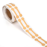 Craspire Self-Adhesive Kraft Paper Gift Tag Stickers, Adhesive Labels, Navajo White, Tag: 42x11mm, 500pcs/roll