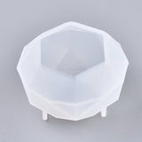 Diamond Ice Ball Silicone Molds, Resin Casting Molds, For UV Resin, Epoxy Resin Craft Making, White, 32x32x20mm
