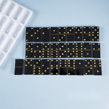 DIY Dominoes Silicone Molds, Resin Casting Molds, for UV Resin, Epoxy Resin Jewelry Making, White, 218x204x8mm, Inner Diameter: 50x24x8mm