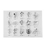 Craspire Silicone Stamps, for DIY Scrapbooking, Photo Album Decorative, Cards Making, Stamp Sheets, Plants Pattern, 113x146x3mm