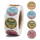 Craspire 1 Inch Thank You Theme Self-Adhesive Paper Stickers, Gift Tag, for Party, Decorative Presents, Round with Thank You for Supporting My Small Business, Colorful, 25mm, 500pcs/roll