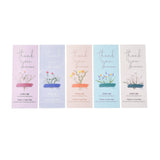Craspire Thank You for Your Purchase Label Stickers Rolls, Rectangular Stickers for Small Business, Flower Pattern, 10.5x3.4cm