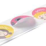 Craspire Reward Stickers, Round Animal Encouragement Stickers for Kids , Animal Pattern, 6.5x2.8cm