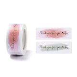 Craspire Self-Adhesive Paper Gift Tag Youstickers, Rectangle with Word Thank You for you order Appreciation Stickers Labels, for Party Presents Decorative, Colorful, 7.5x2.5x0.009cm, 150pcs/roll