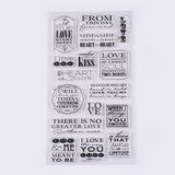 Craspire Silicone Stamps, for DIY Scrapbooking, Photo Album Decorative, Cards Making, Clear, 14~52x10~62mm
