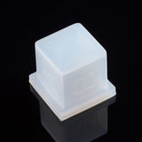 Silicone Dice Molds, Resin Casting Molds, For UV Resin, Epoxy Resin Jewelry Making, Cube Dice, White, 33x33x29mm, Lid: 30x30x3mm, Base: 29x33x33mm