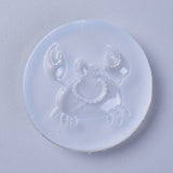Silicone Molds, Resin Casting Molds, For UV Resin, Epoxy Resin Jewelry Making, Crab, White, 68x9mm, Crab: 41x47mm