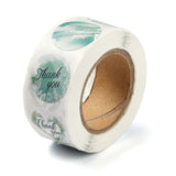 Craspire 1 Inch Thank You Theme Paper Stickers, Self Adhesive Roll Sticker Labels, for Envelopes, Bubble Mailers and Bags, Flat Round, Medium Turquoise, 2.5cm, about 500pcs/roll