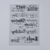 Craspire Plastic Stamps, for DIY Scrapbooking, Photo Album Decorative, Cards Making, Stamp Sheets, Word, 149~151x100x3mm