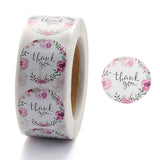 Craspire 1 Inch Thank You Stickers, Adhesive Roll Sticker Labels, for Envelopes, Bubble Mailers and Bags, Colorful, 25mm, 500pcs/roll