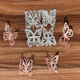 CRASPIRE Butterfly Carbon Steel Cutting Dies Stencils, for DIY Scrapbooking/Photo Album, Decorative Embossing DIY Paper Card, Matte Platinum Color, 112x85x0.8mm