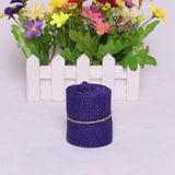 2 Roll Burlap Ribbon, Flower Pattern, for Gifts Wrapping Party Decorating, Cadet Blue, 1 inch(25mm), about 5.4yards(5m)/roll