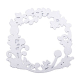 CRASPIRE Carbon Steel Cutting Dies Stencils, for DIY Scrapbooking/Photo Album, Decorative Embossing DIY Paper Card, Wreath, Matte Platinum Color, 95x92mm