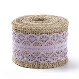 1 Roll Lace Linen Rolls, Jute Ribbons For Craft Making, Lime Green, 60mm, 2m/roll