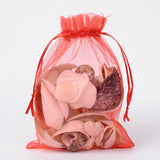 10 pc Organza Bags, with Ribbons, 18x13cm