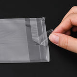 1 Bag OPP Cellophane Packaging Bags, Frosted, for Bake Packaging, Rectangle, Clear, 10x7cm, Unilateral Thickness: 0.05mm, Inner Measure: 7x7cm, about 95~100pcs/bag