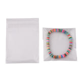 1 Bag OPP Cellophane Packaging Bags, Frosted, for Bake Packaging, Rectangle, Clear, 10x7cm, Unilateral Thickness: 0.05mm, Inner Measure: 7x7cm, about 95~100pcs/bag