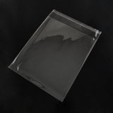 100 pc OPP Cellophane Bags, Rectangle, Clear, 24x18cm, Unilateral Thickness: 0.035mm, Inner Measure: 20.5x18cm