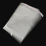 100 pc Rectangle OPP Cellophane Bags, Clear, 12x8cm, Unilateral Thickness: 0.035mm, Inner Measure: 7.5x8cm