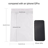 100 pc OPP Cellophane Bags, Rectangle, Clear, 24x16cm, Unilateral Thickness: 0.035mm, Inner Measure: 20.5x15cm