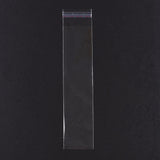 100 pc Rectangle OPP Cellophane Bags, Clear, 24x6cm, Unilateral Thickness: 0.035mm, Inner Measure: 21x6cm