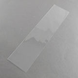 100 pc OPP Cellophane Bags, Rectangle, Clear, 28x7cm, Unilateral Thickness: 0.035mm