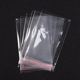100 pc Clear Cellophane Favor Gift Mini Bags, 14x8cm, Unilateral thickness: 0.035mm, Inner measure: 12x8cm