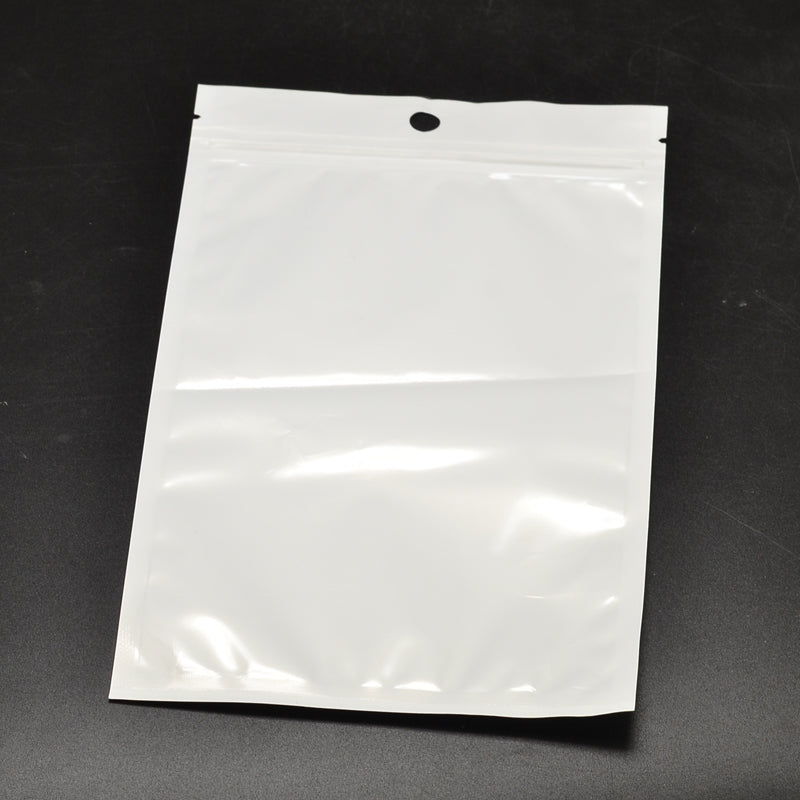 Zip lock bags with hang hole clearance